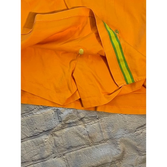 Bamboo Trader‎ Size 10 Women Golf Tennis SKort Orange w/ Embroidered Pineapples - Picture 3 of 4